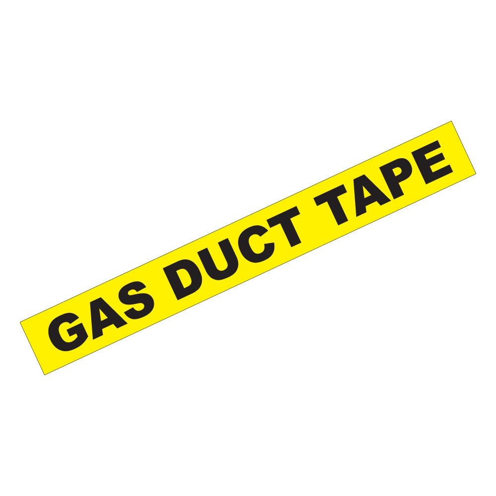 First Fix Marking Tape "Gas Duct" - 48mm x 33m - Yellow