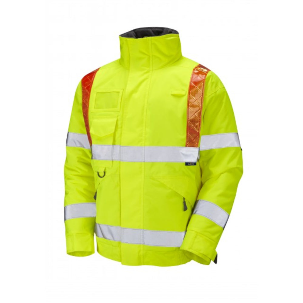 Leo Portmore Orange Brace Superior Bomber Jacket