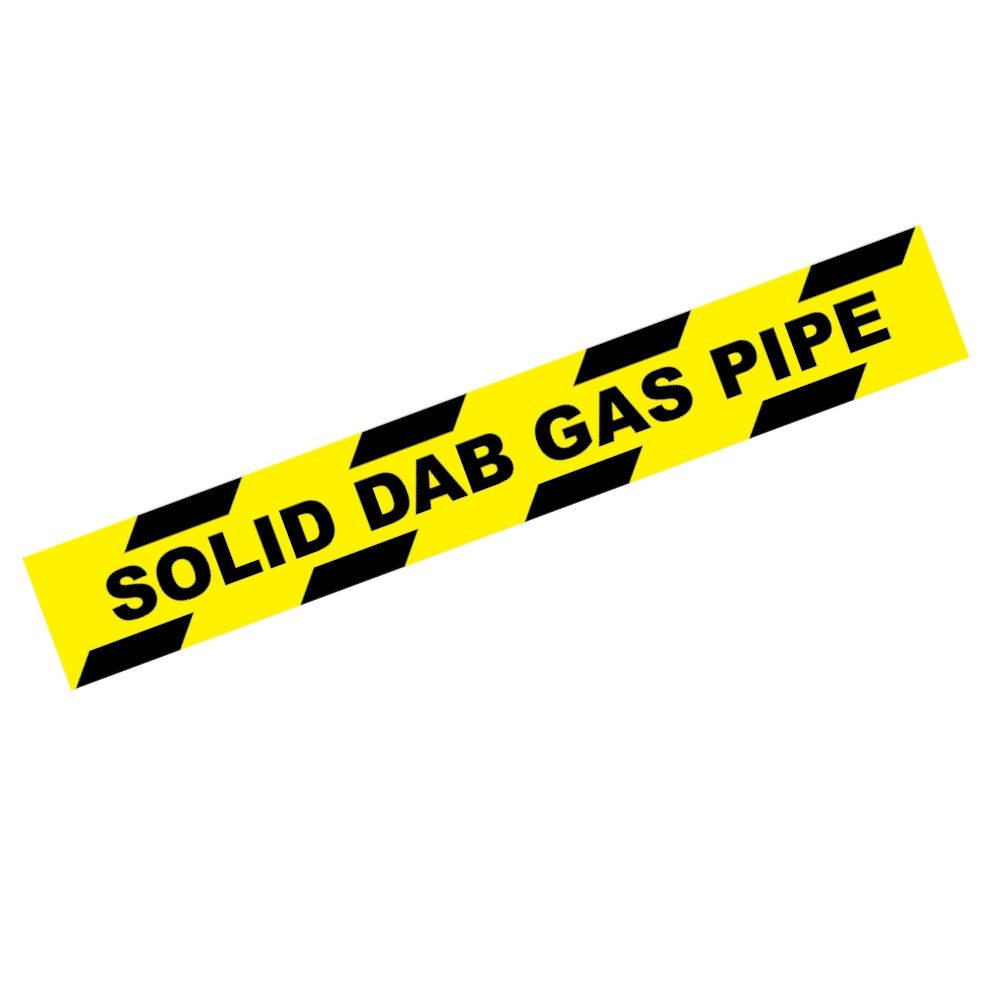 First Fix Solid DAB Gas Pipe Tape - 48mm x 33m - Yellow