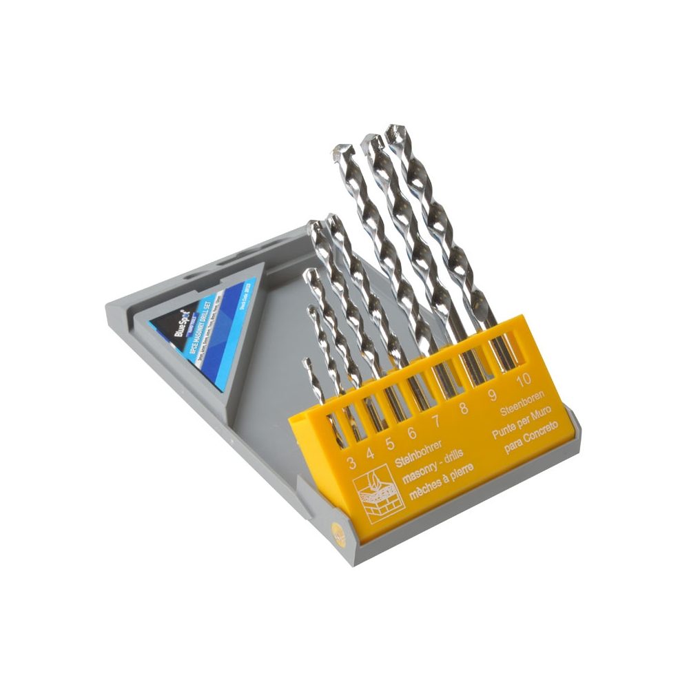 Metric Tungsten Carbine Masonry Drill Set - 8 Piece