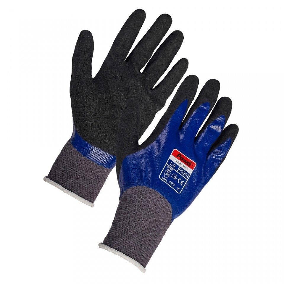 Pawa PG202 Nitrile Fully Coated Glove