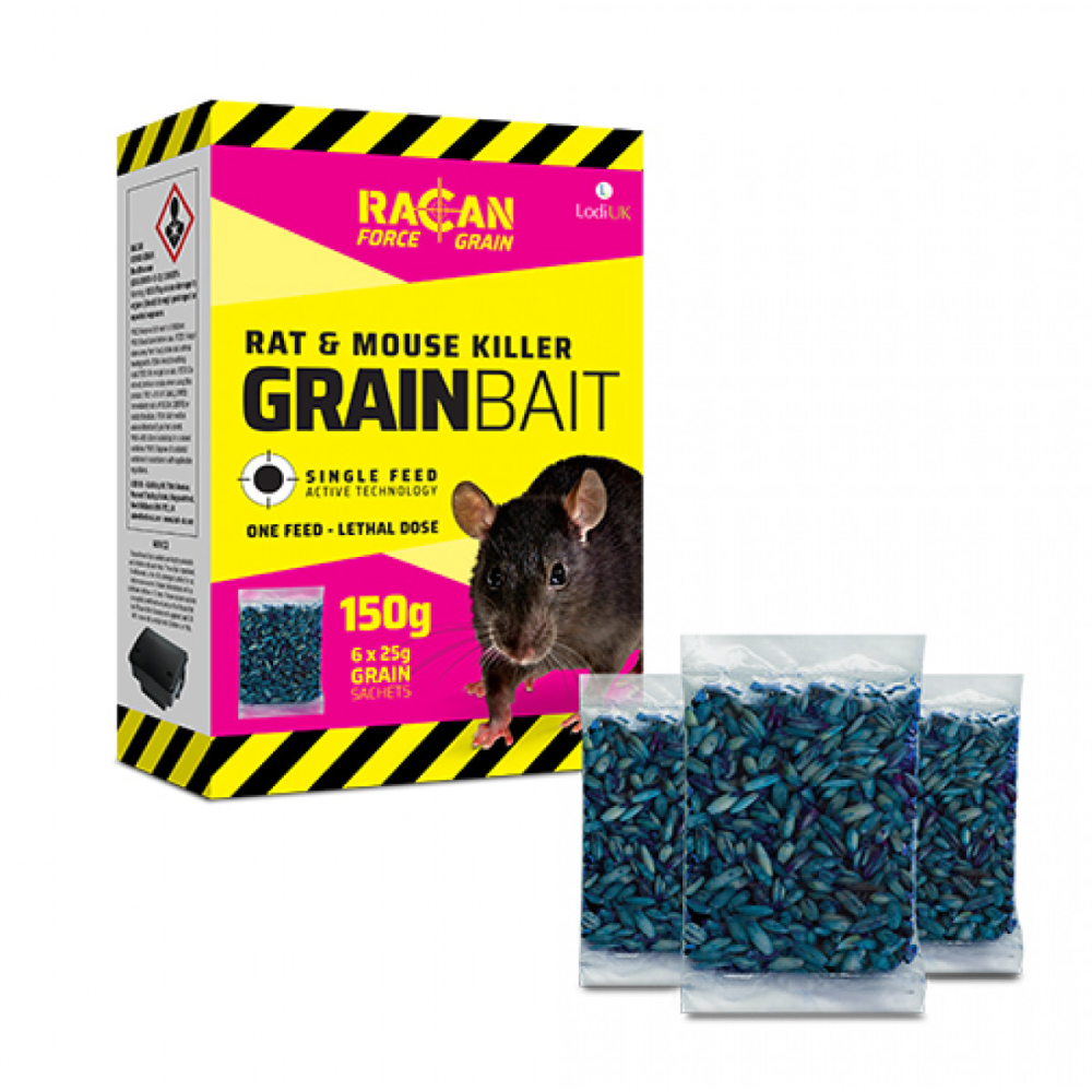 Hand And Racan Racan Force Rat & Mouse Killer Grain - 6 x 25g Sachets – TSE Supply