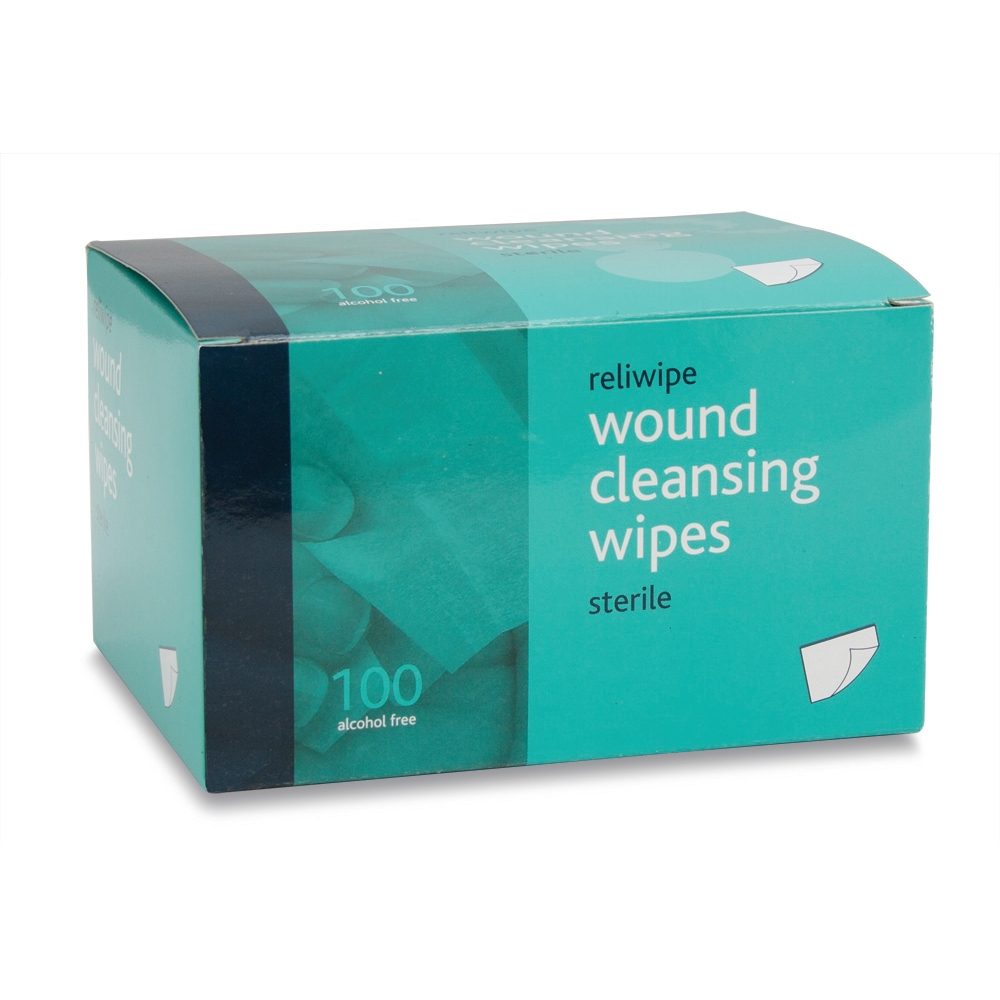 Saline Wound Cleansing Wipes - 100 Pack