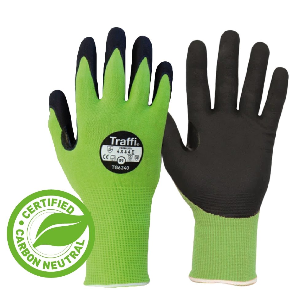 Traffi TG6240 LXT Washable Green Glove