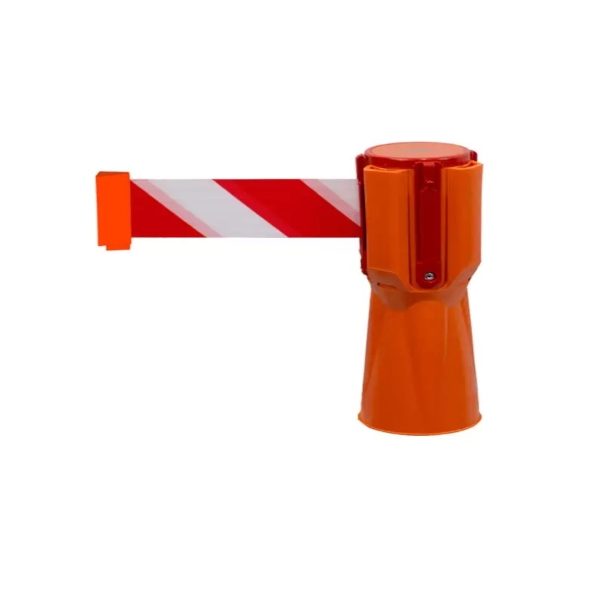 Tensabarrier Cone Topper - Red/White - 3.65m c/w Anti-Tamper Tape End